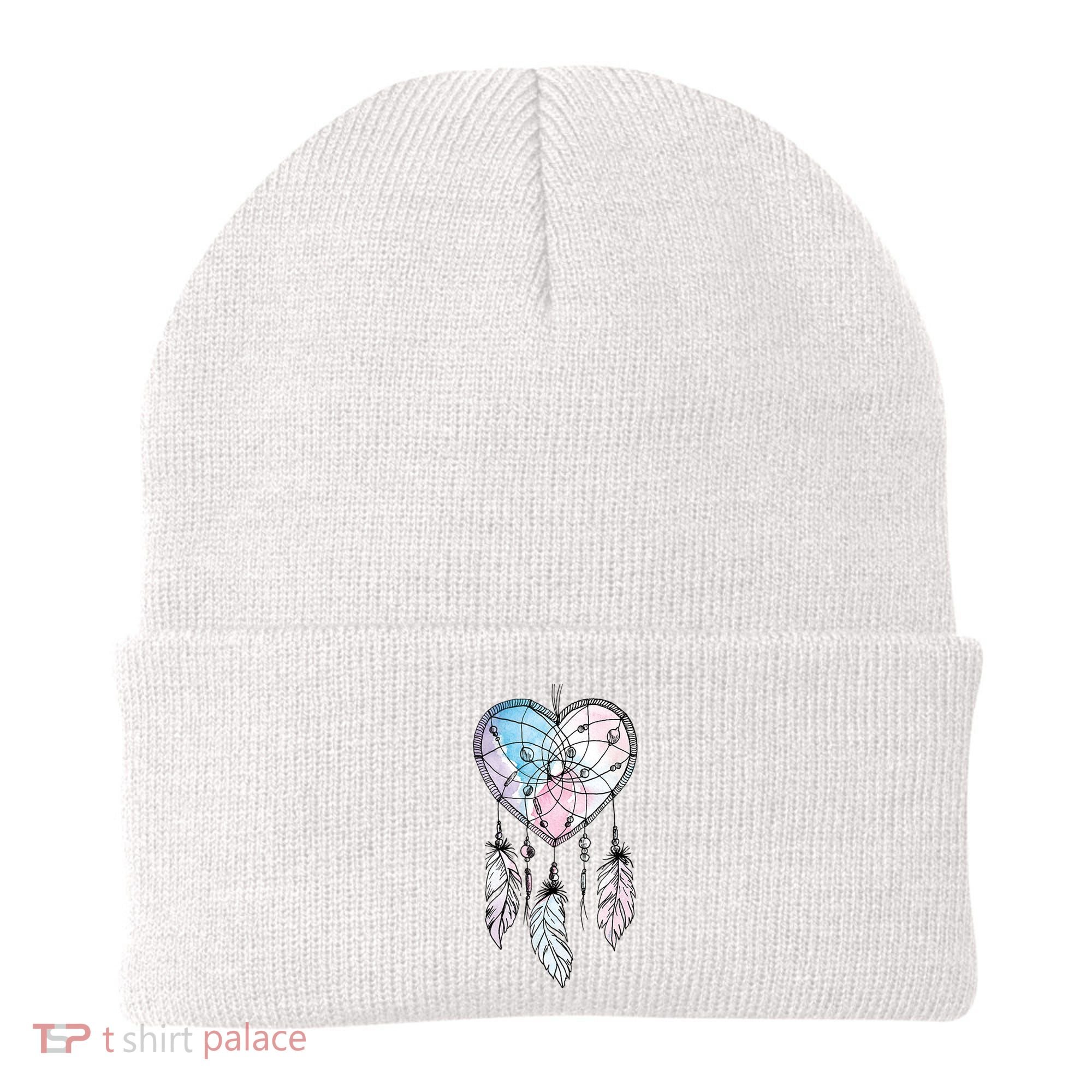 Dreamcatcher Native American Feathers Boho Dream Catcher Beanie