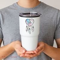 Dreamcatcher Native American Feathers Boho Dream Catcher Tumbler thumb 2
