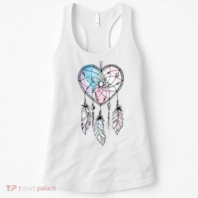 Dreamcatcher Native American Feathers Boho Dream Catcher Women's Tank Top