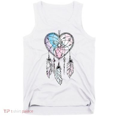 Dreamcatcher Native American Feathers Boho Dream Catcher Tank Top