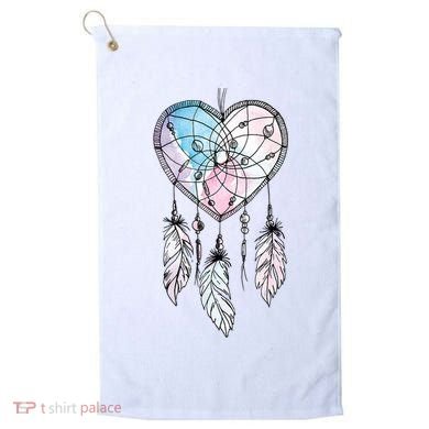 Dreamcatcher Native American Feathers Boho Dream Catcher Golf Towel