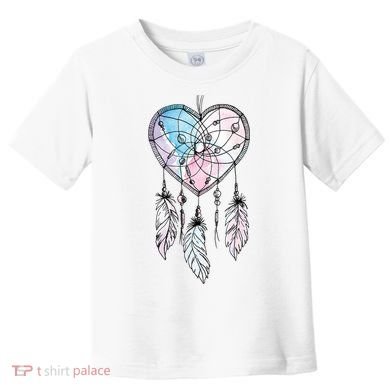 Dreamcatcher Native American Feathers Boho Dream Catcher Toddler T-Shirt