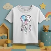Dreamcatcher Native American Feathers Boho Dream Catcher Toddler T-Shirt thumb 3