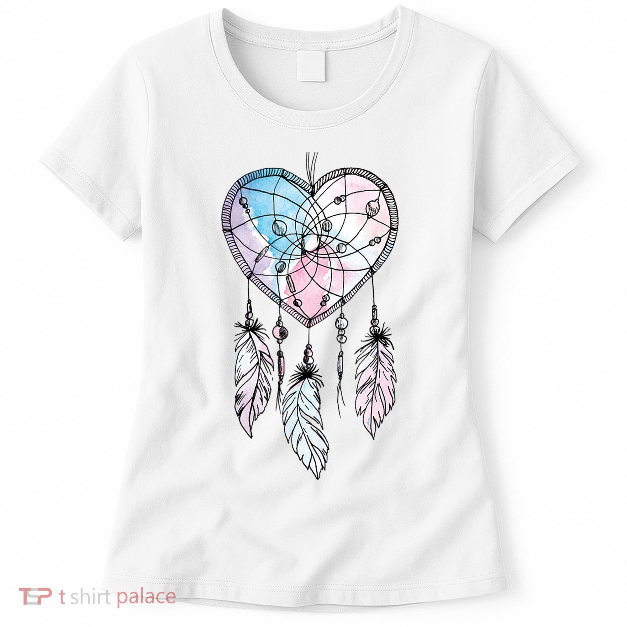 Dreamcatcher Native American Feathers Boho Dream Catcher Women's T-Shirt