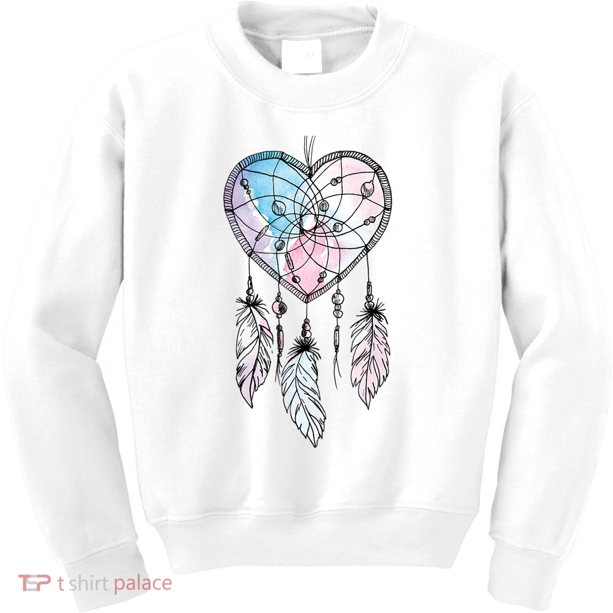 Dreamcatcher Native American Feathers Boho Dream Catcher Kids Sweatshirt
