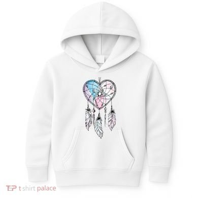 Dreamcatcher Native American Feathers Boho Dream Catcher Kids Hoodie