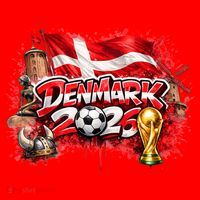 DENMARK North America Soccer Tournament 2026 Santa Hat thumb 1