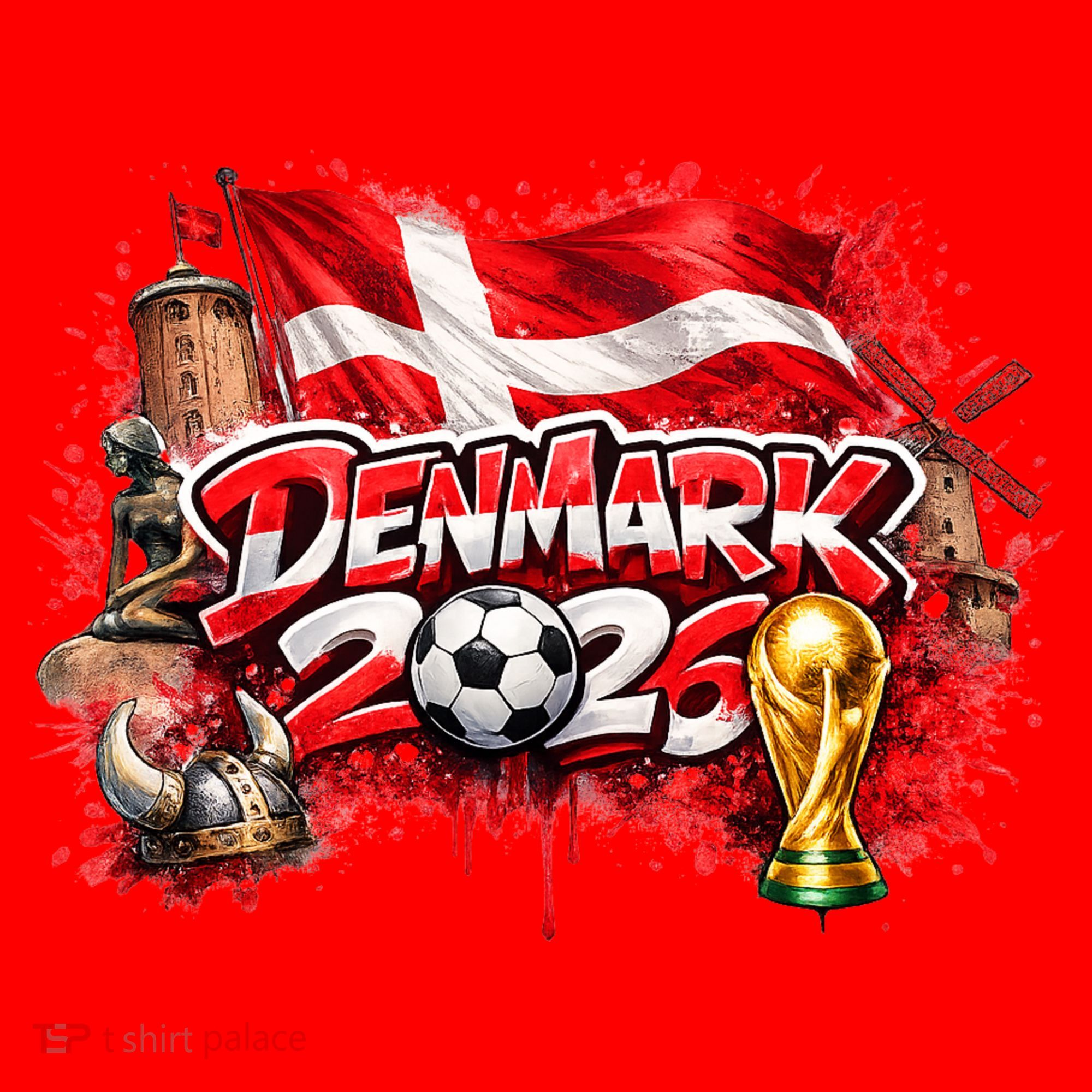 DENMARK North America Soccer Tournament 2026 Santa Hat