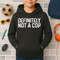 Definitely Not A Cop Undercover Definitely Not A Cop Kids Hoodie thumb 2