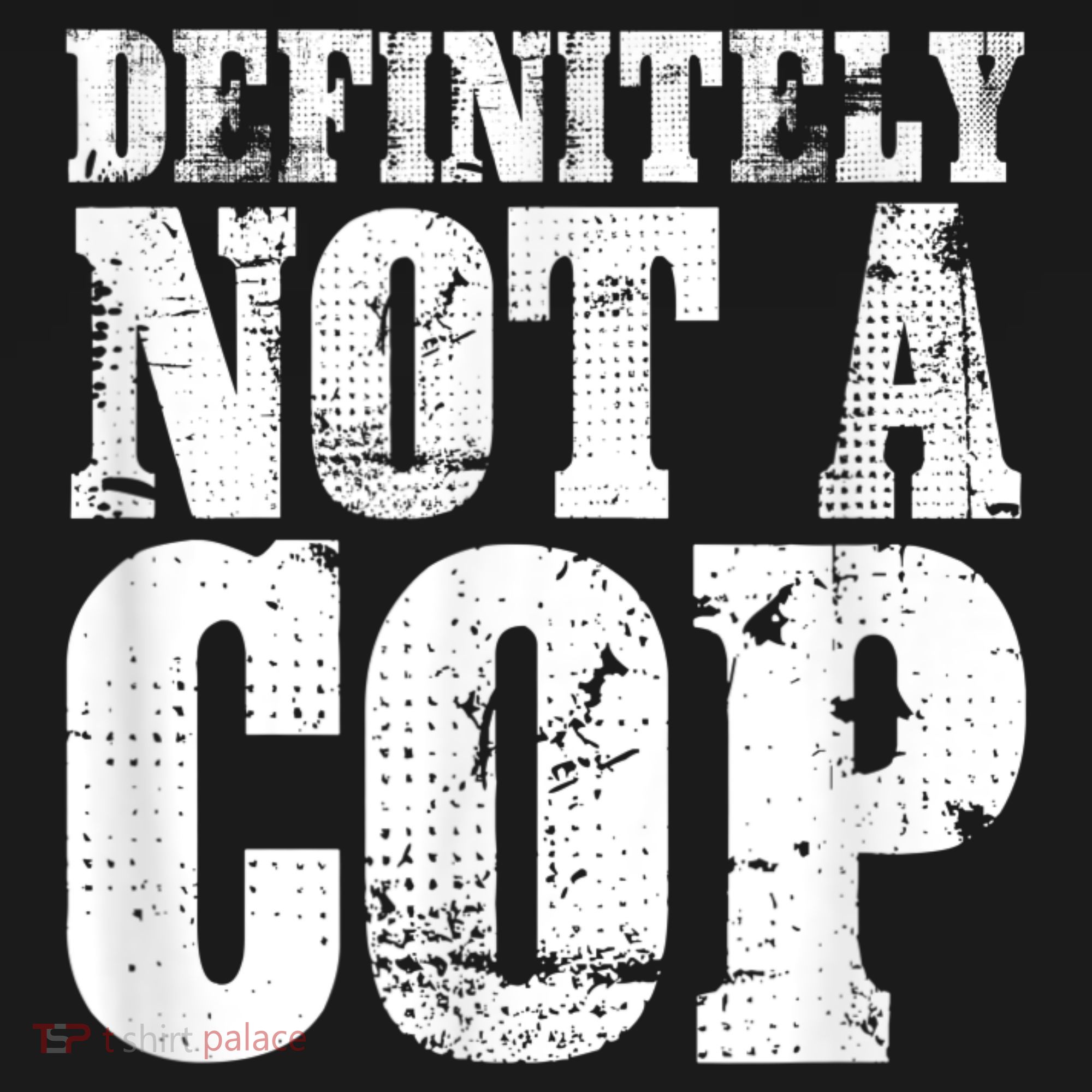 Definitely Not A Cop Funny Undercover Police Officer Apparel Women's Hoodie