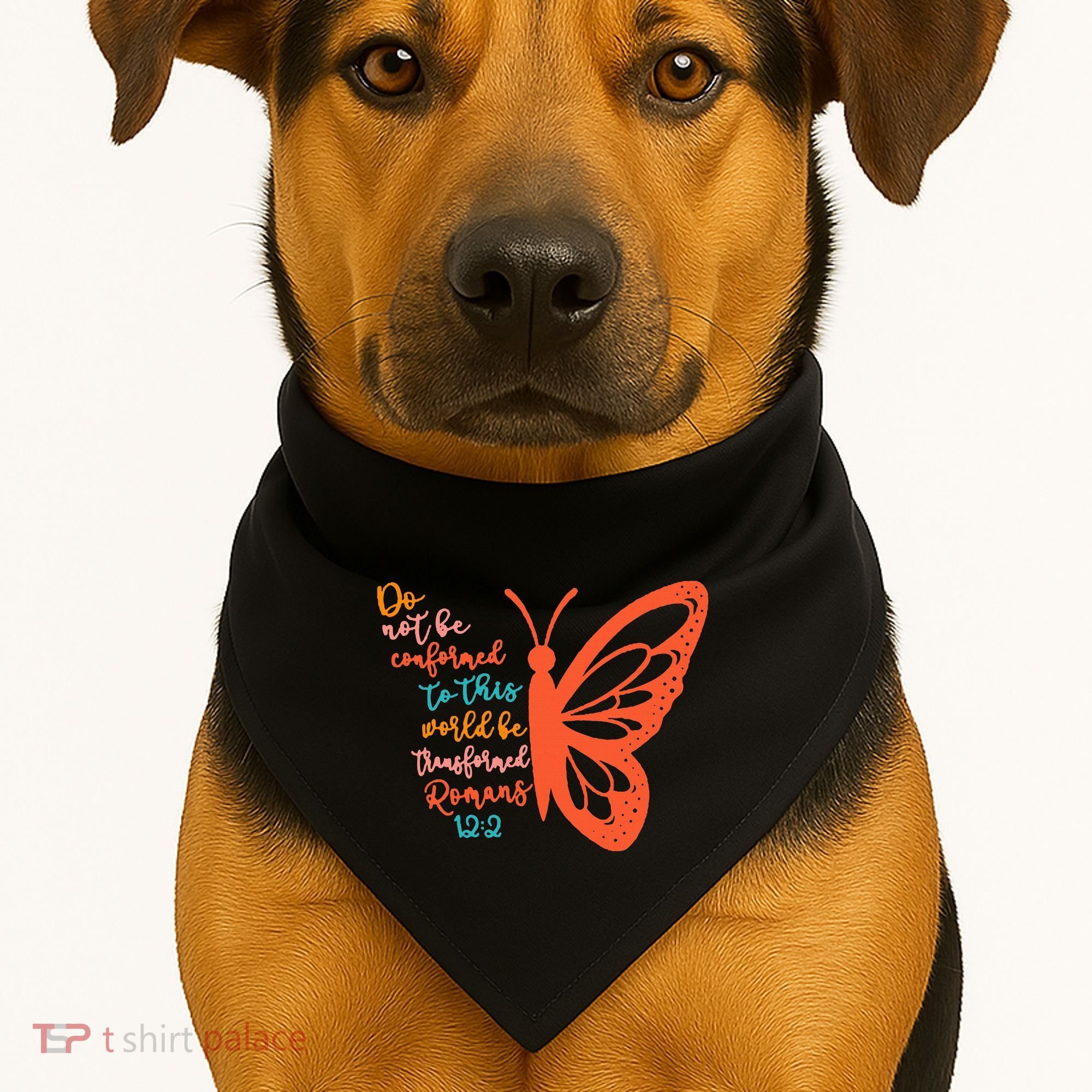 Do Not Be Conformed To This World Be Transformed Romans 122 USA-Made Doggie Bandana