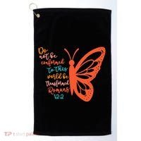 Do Not Be Conformed To This World Be Transformed Romans 122 Golf Towel thumb 0