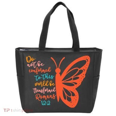 Do Not Be Conformed To This World Be Transformed Romans 122 Tote Bag