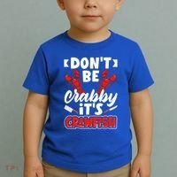 Dont Ne Crabby Its Crawfish Bowl Season Cajunstyle Gift Toddler T-Shirt thumb 2