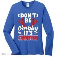 Dont Ne Crabby Its Crawfish Bowl Season Cajunstyle Gift Women's Long Sleeve Shirt thumb 0