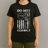 Do Not Comply Ar15 Usa Flag Pro Gun 2nd Amendment T-Shirt thumb 4