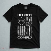 Do Not Comply Ar15 Usa Flag Pro Gun 2nd Amendment T-Shirt thumb 5