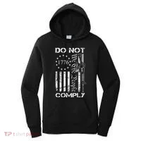 Do Not Comply Ar15 Usa Flag Pro Gun 2nd Amendment Women's Hoodie thumb 0