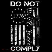 Do Not Comply Ar15 Usa Flag Pro Gun 2nd Amendment Women's Hoodie thumb 2