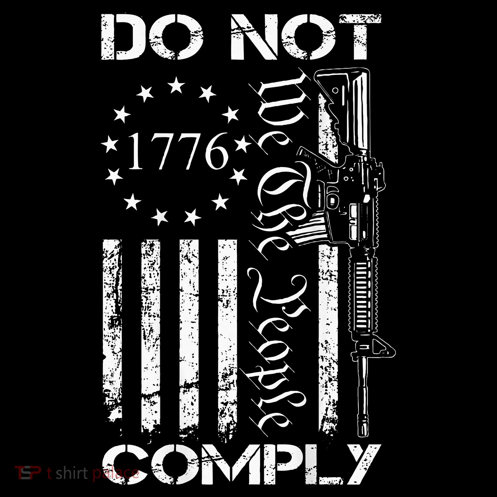 Do Not Comply Ar15 Usa Flag Pro Gun 2nd Amendment Women's Hoodie