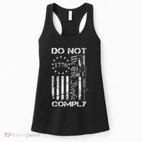 Do Not Comply Ar15 Usa Flag Pro Gun 2nd Amendment Women's Tank Top thumb 0