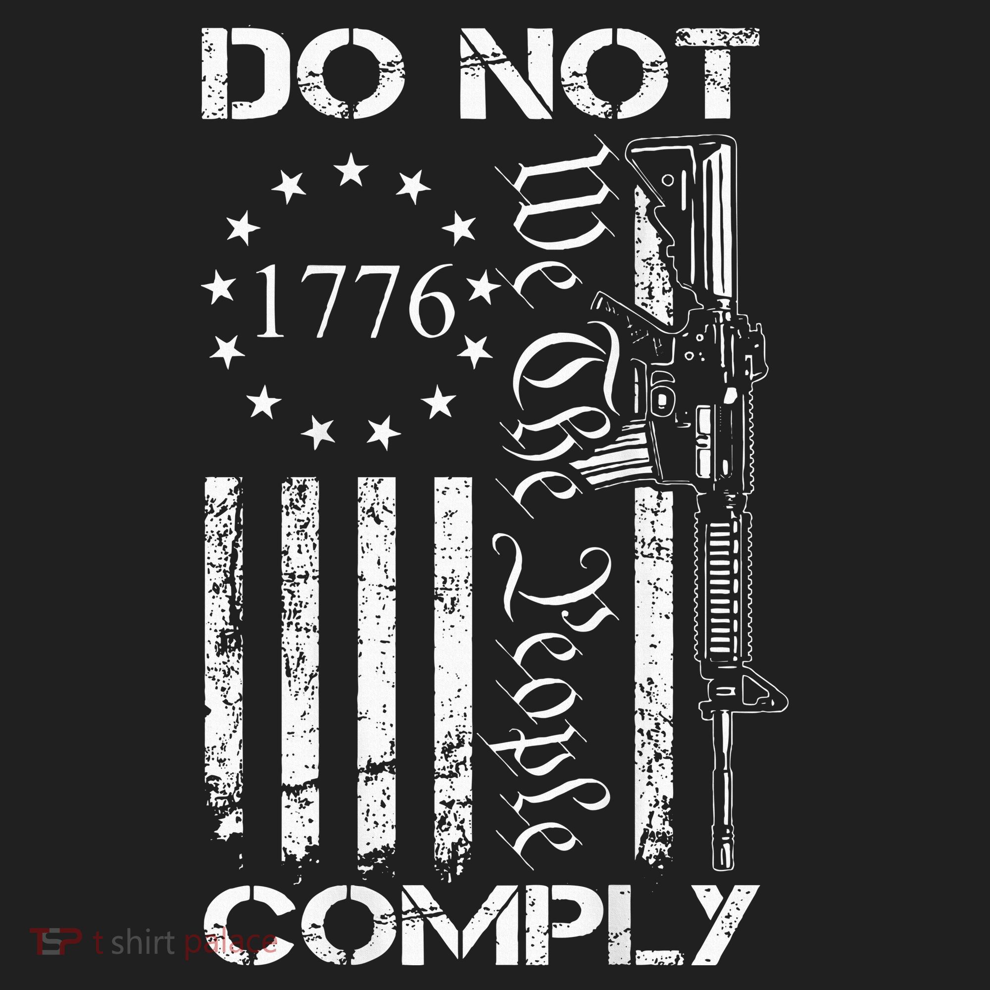 Do Not Comply Ar15 Usa Flag Pro Gun 2nd Amendment Golf Towel
