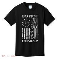 Do Not Comply Ar15 Usa Flag Pro Gun 2nd Amendment Kids T-Shirt thumb 0