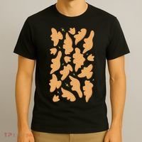 Dino Nuggies Chicken Nuggets Pattern T-Shirt thumb 3