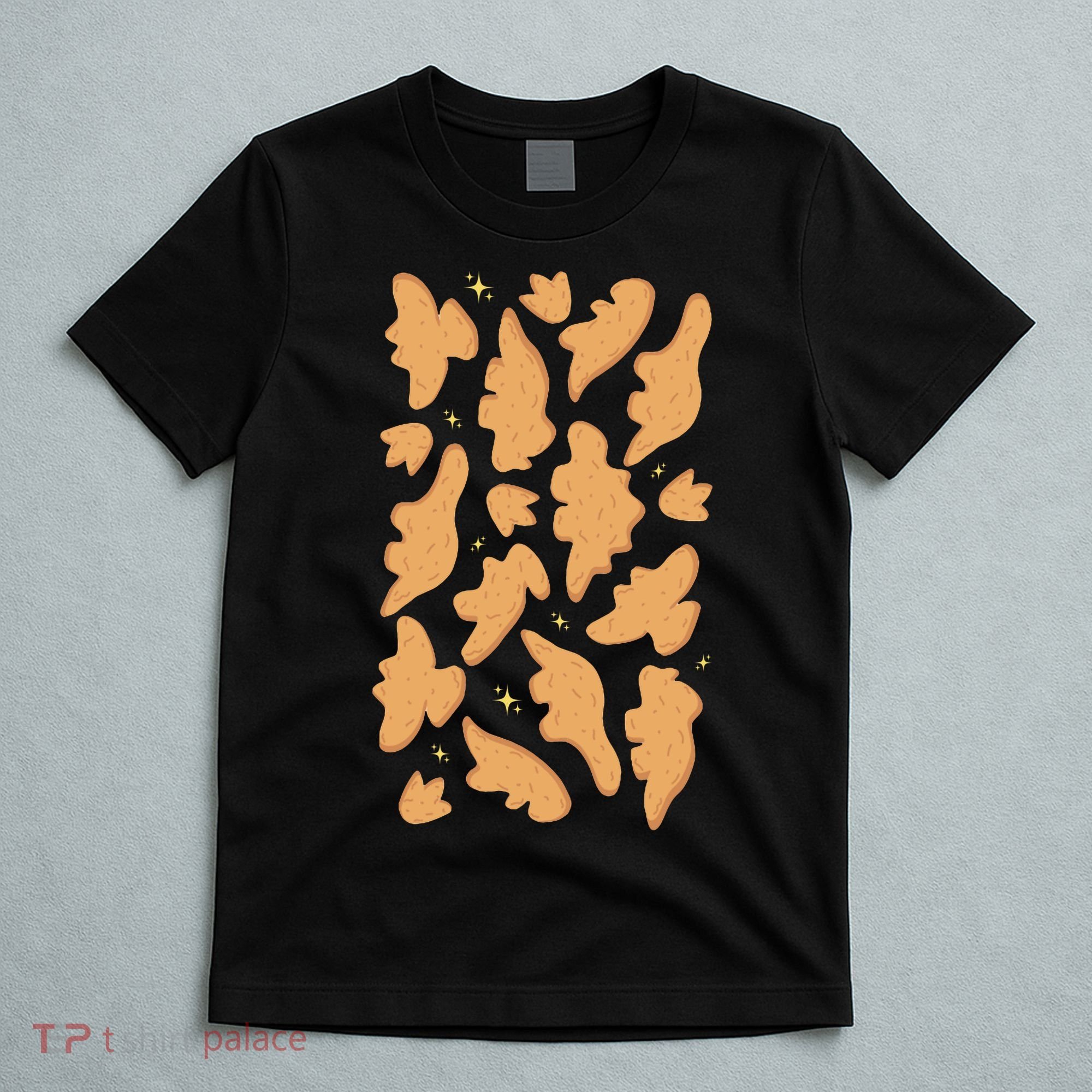 Dino Nuggies Chicken Nuggets Pattern T-Shirt
