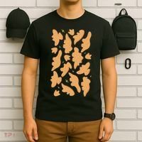 Dino Nuggies Chicken Nuggets Pattern T-Shirt thumb 6