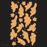 Dino Nuggies Chicken Nuggets Pattern Hat thumb 2