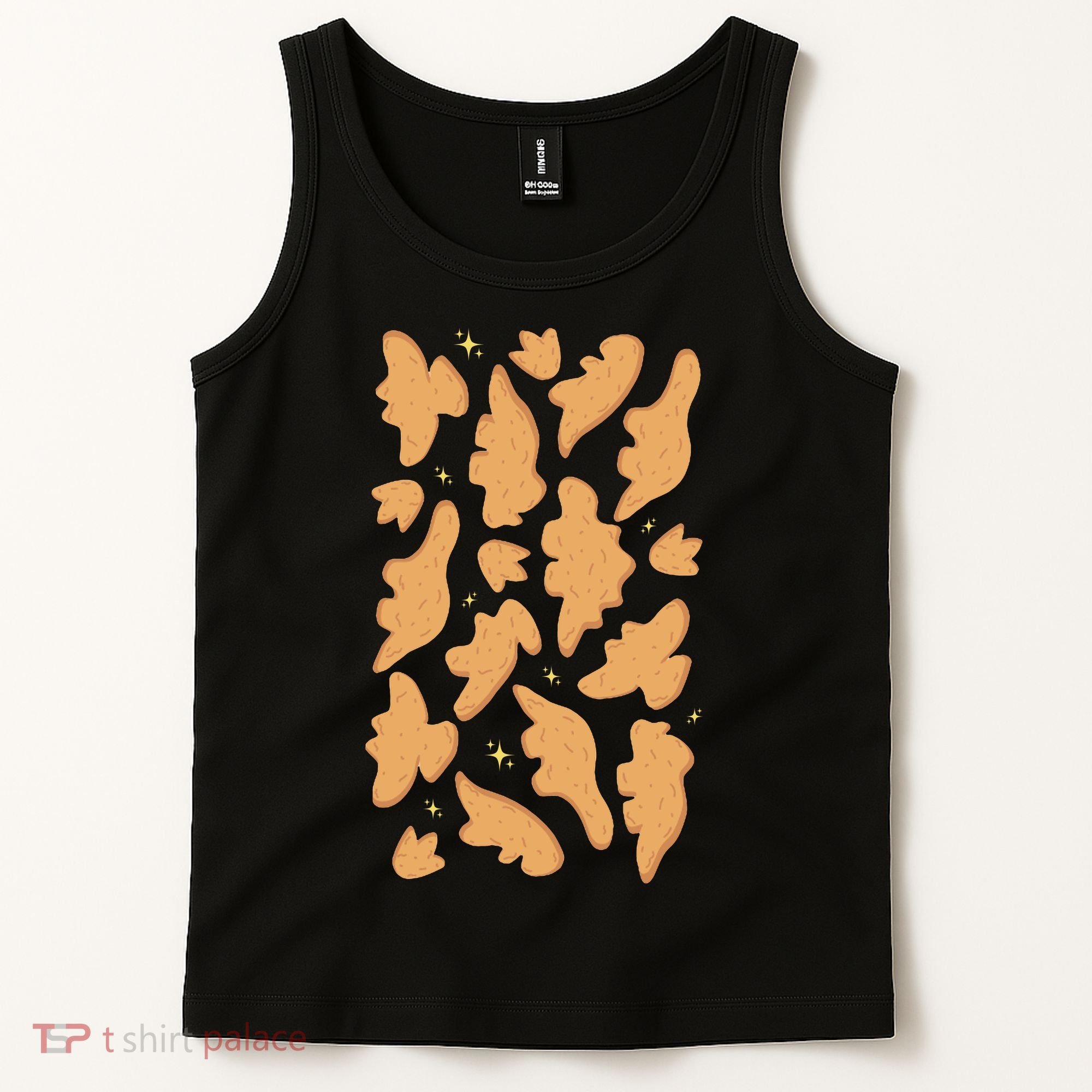 Dino Nuggies Chicken Nuggets Pattern Tank Top