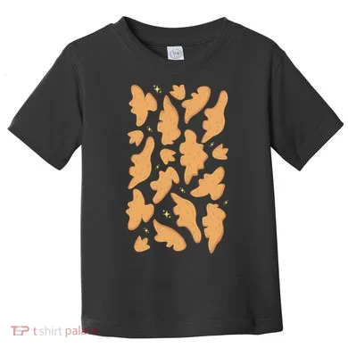 Dino Nuggies Chicken Nuggets Pattern Toddler T-Shirt