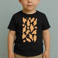 Dino Nuggies Chicken Nuggets Pattern Toddler T-Shirt thumb 2