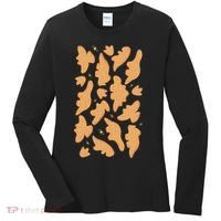 Dino Nuggies Chicken Nuggets Pattern Women's Long Sleeve Shirt thumb 0