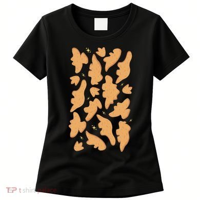 Dino Nuggies Chicken Nuggets Pattern Women's T-Shirt