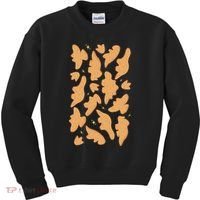 Dino Nuggies Chicken Nuggets Pattern Kids Sweatshirt thumb 0