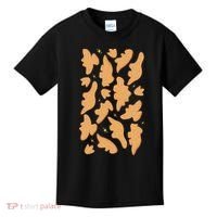 Dino Nuggies Chicken Nuggets Pattern Kids T-Shirt thumb 0
