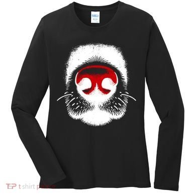 Dog Nose Close Up Women's Long Sleeve Shirt