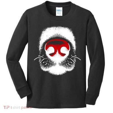 Dog Nose Close Up Kids Long Sleeve Shirt
