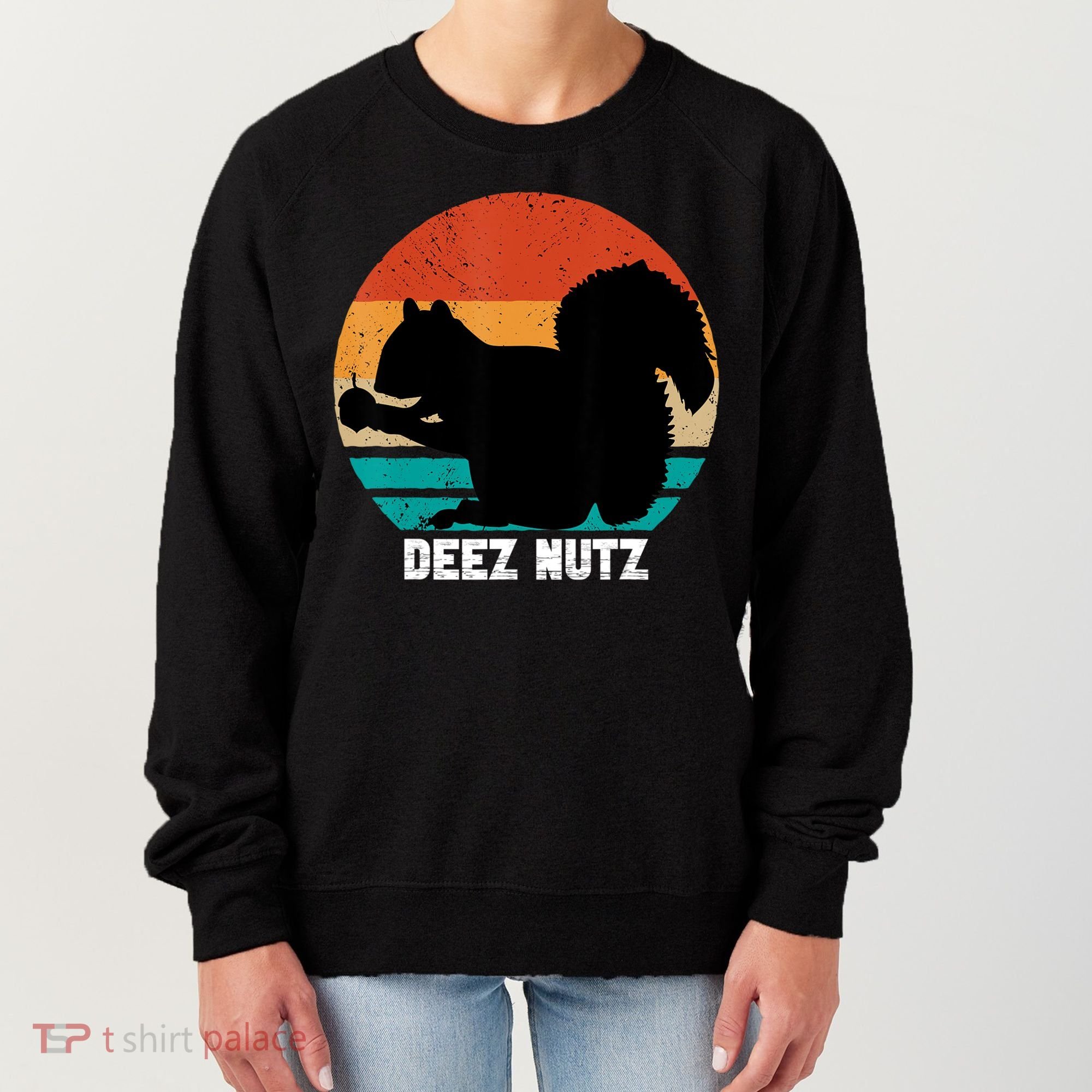 Deez Nutz Christmas Gopher Funny Saying Dees Nutz Ugly Xmas Women's Sweatshirt
