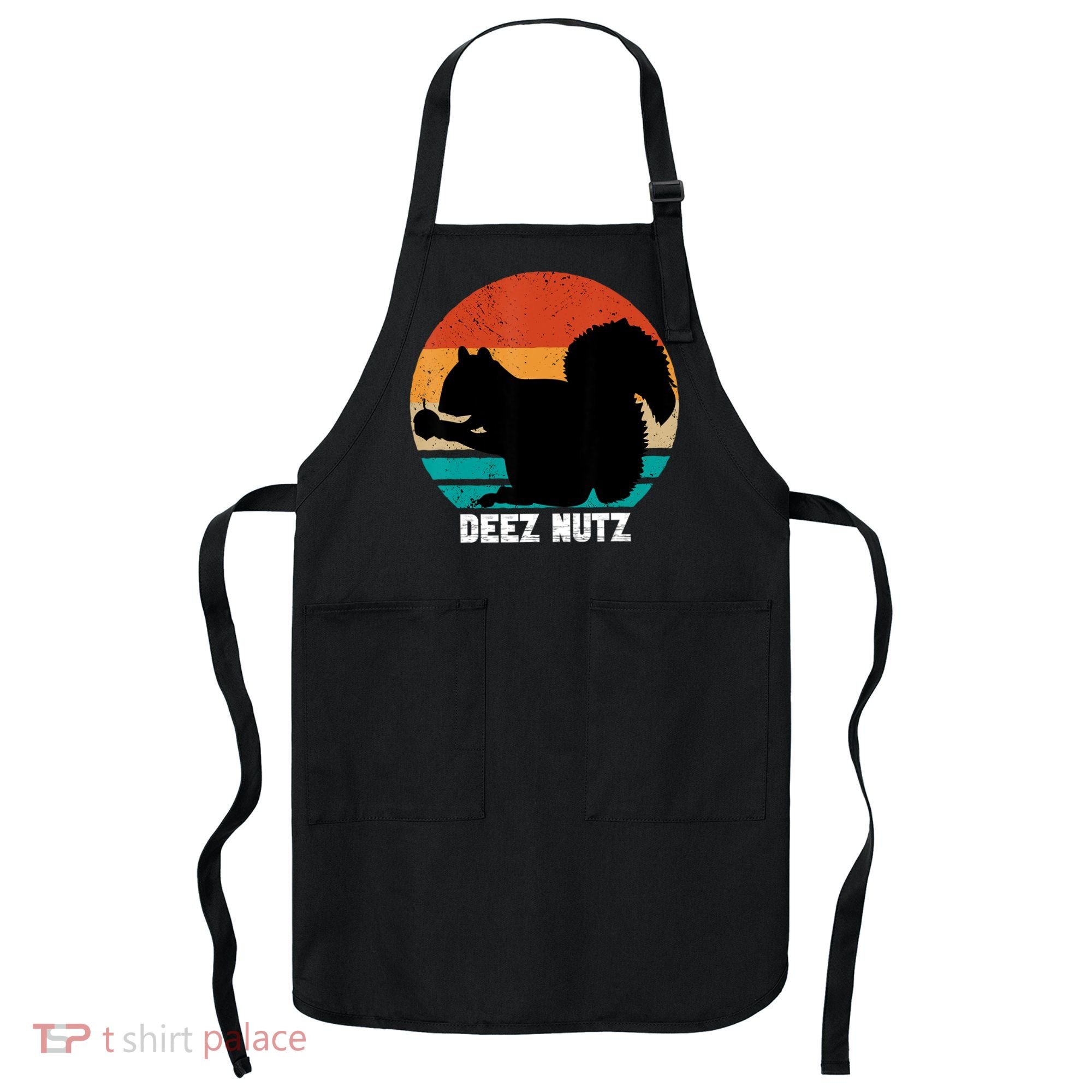 Deez Nutz Christmas Gopher Funny Saying Dees Nutz Ugly Xmas Apron