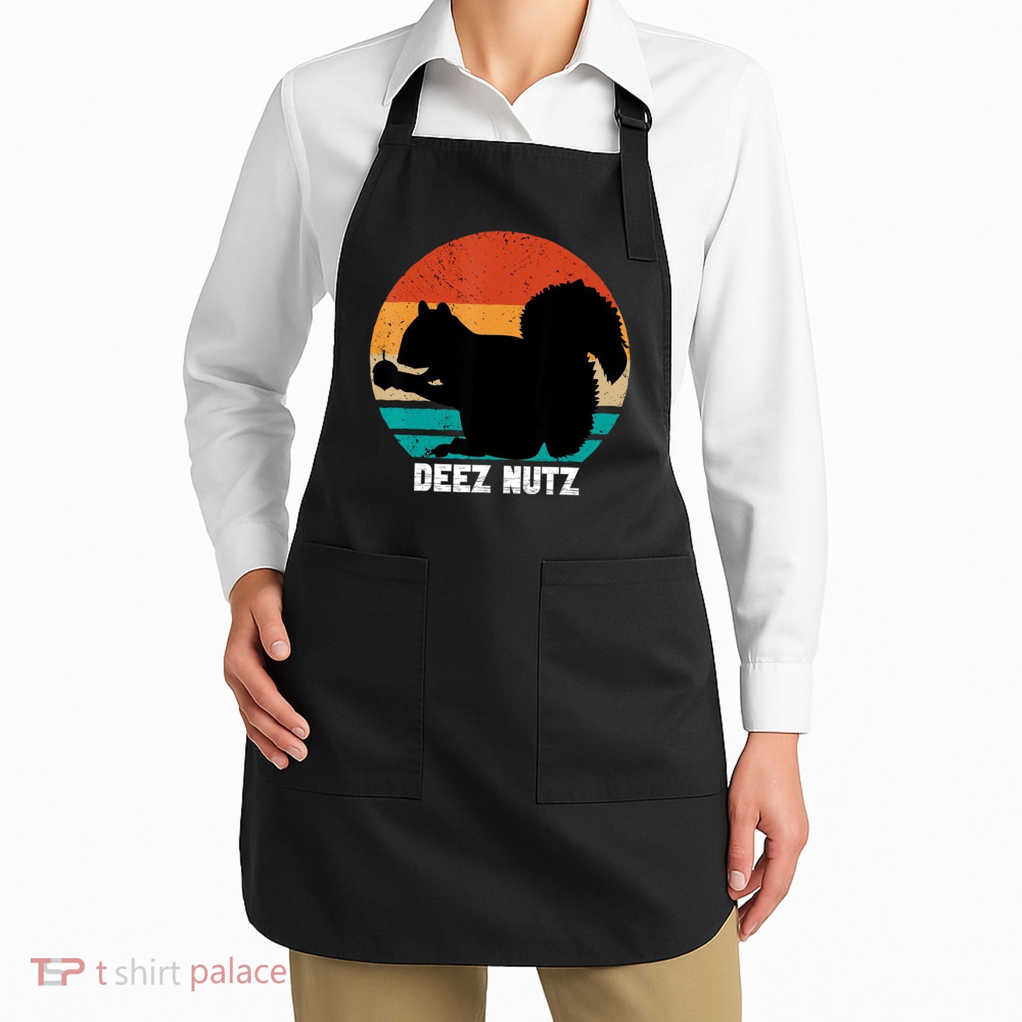 Deez Nutz Christmas Gopher Funny Saying Dees Nutz Ugly Xmas Apron