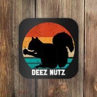 Deez Nutz Christmas Gopher Funny Saying Dees Nutz Ugly Xmas Coaster thumb 0
