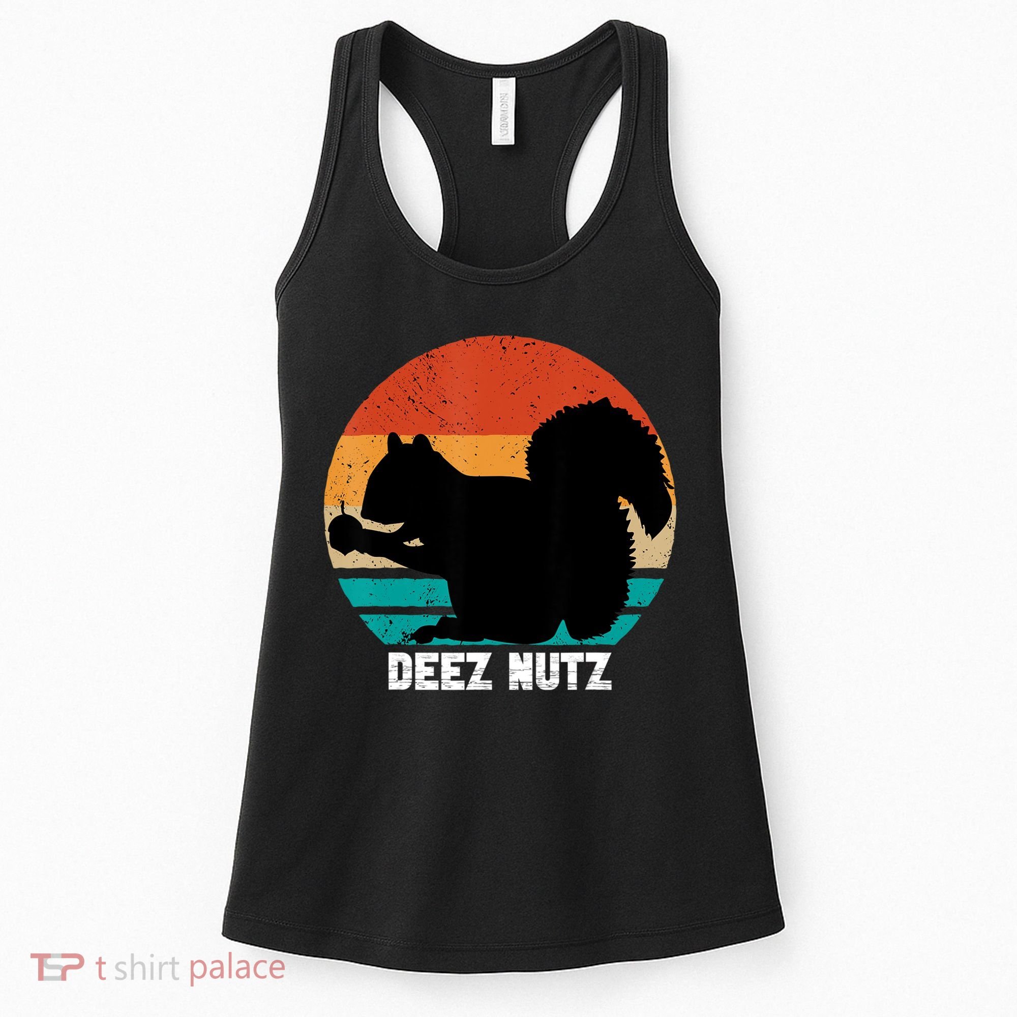 Deez Nutz Christmas Gopher Funny Saying Dees Nutz Ugly Xmas Women's Tank Top