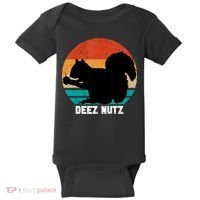 Deez Nutz Christmas Gopher Funny Saying Dees Nutz Ugly Xmas Baby Bodysuit thumb 0