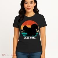 Deez Nutz Christmas Gopher Funny Saying Dees Nutz Ugly Xmas Women's T-Shirt thumb 4