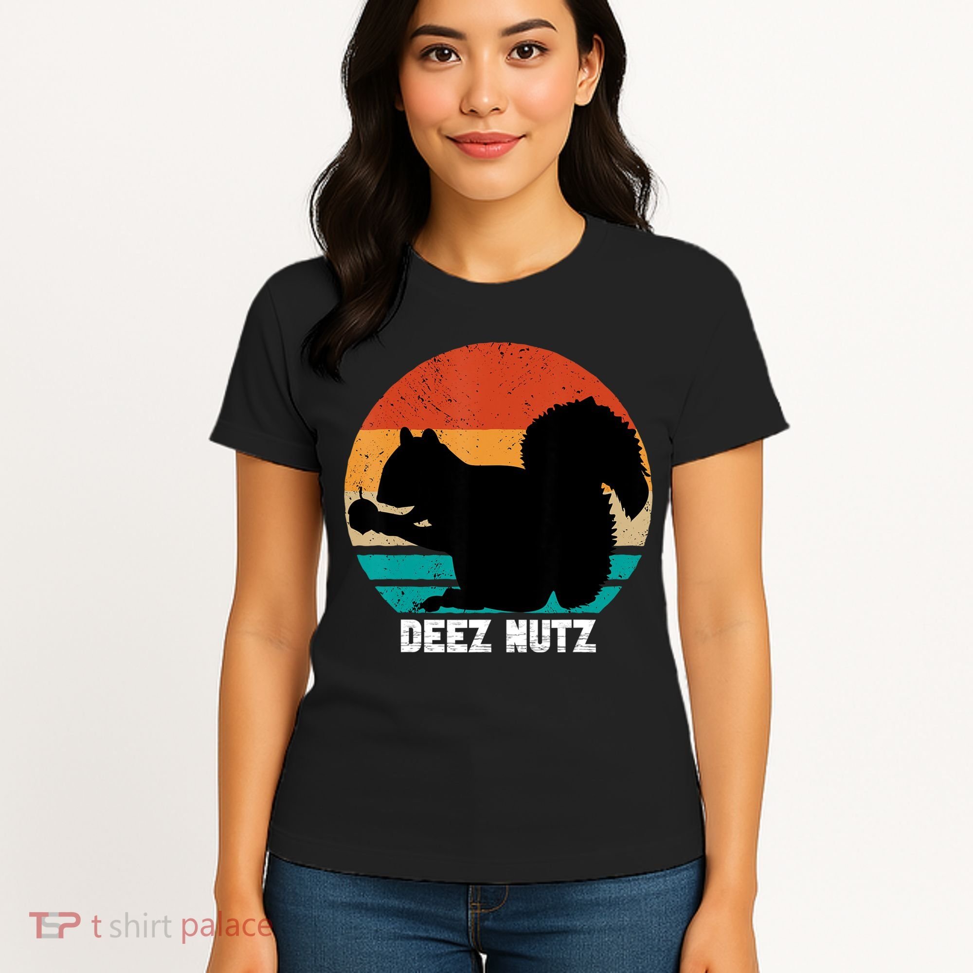 Deez Nutz Christmas Gopher Funny Saying Dees Nutz Ugly Xmas Women's T-Shirt