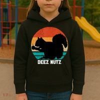 Deez Nutz Christmas Gopher Funny Saying Dees Nutz Ugly Xmas Kids Hoodie thumb 3