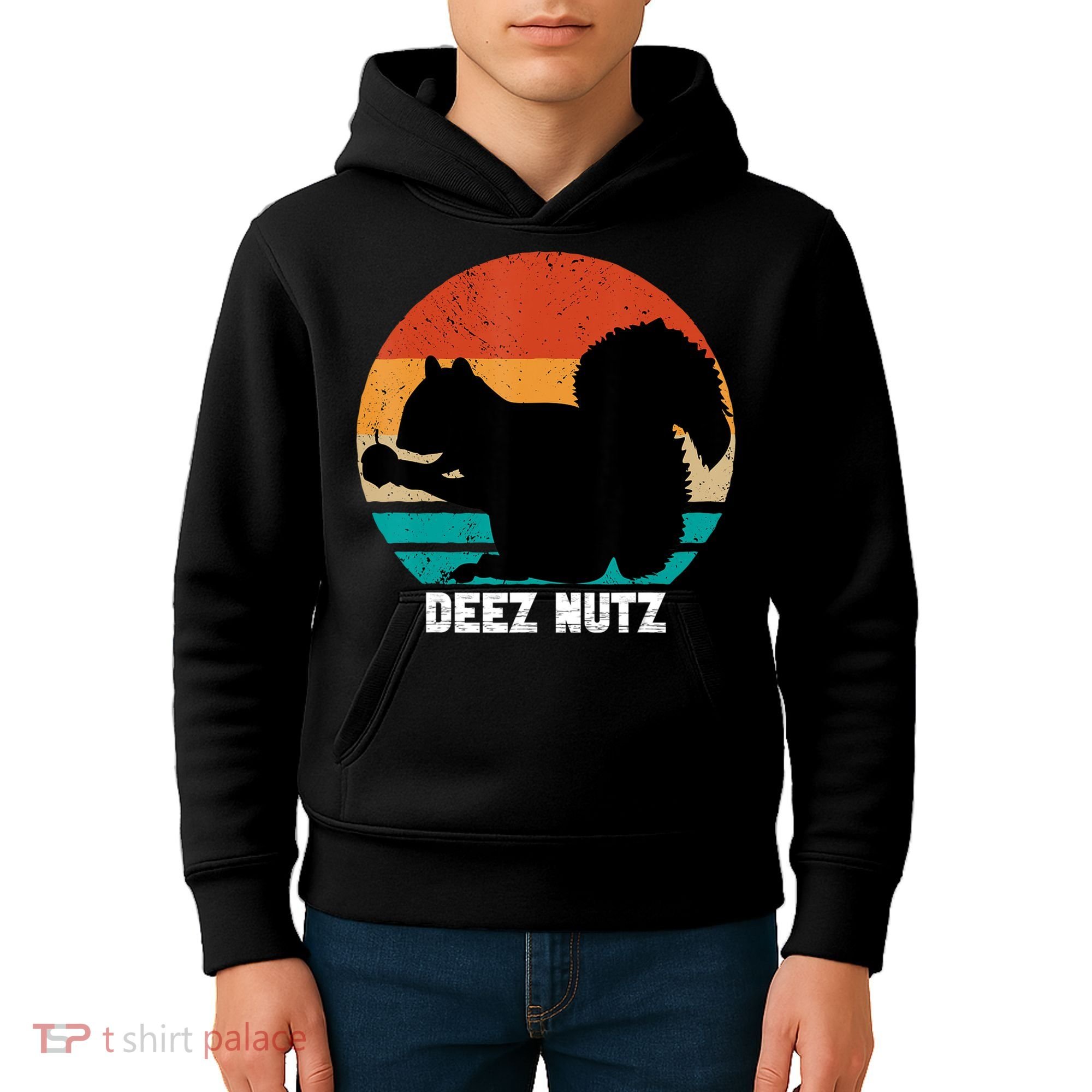 Deez Nutz Christmas Gopher Funny Saying Dees Nutz Ugly Xmas Kids Hoodie